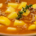 Cheesy Hamburger Potato Soup