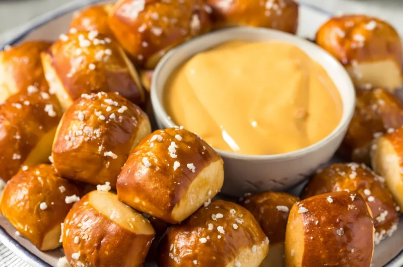 Pretzel Bites With Jalapeno Cheese Dip