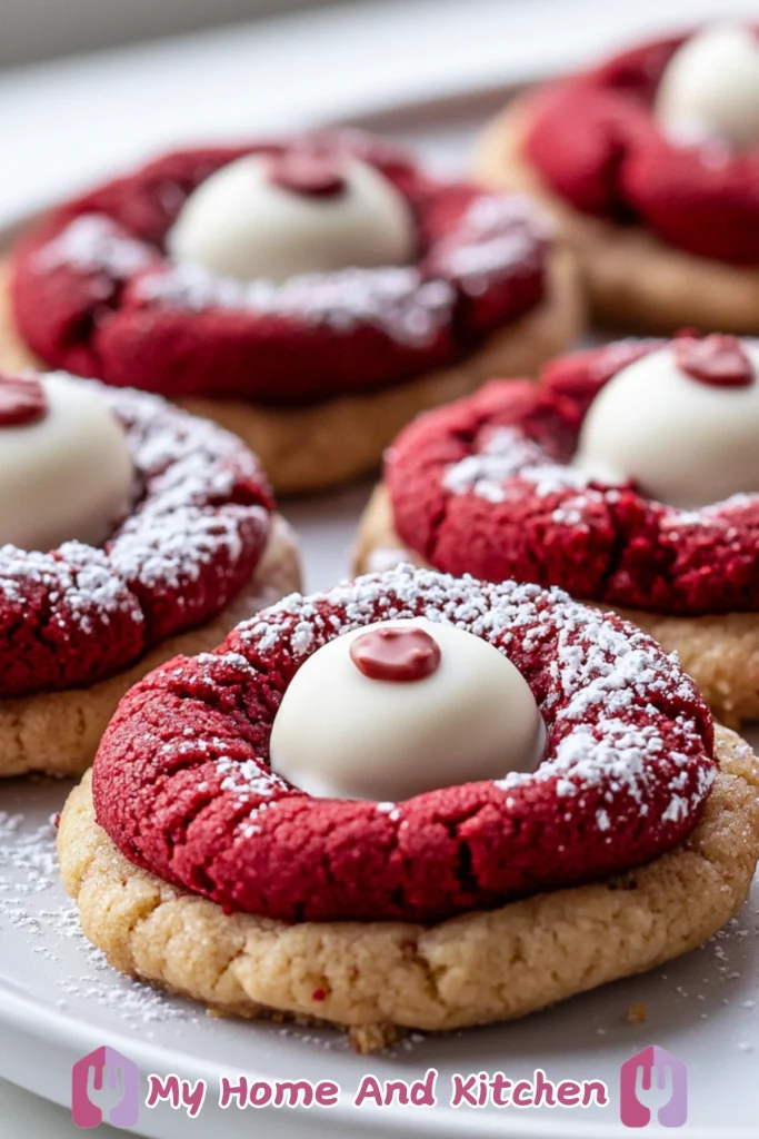 Heartfelt Red Velvet Kiss Cookies