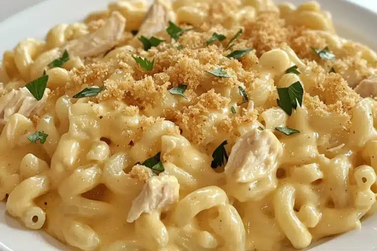 Homemade Chicken Mac and Cheese