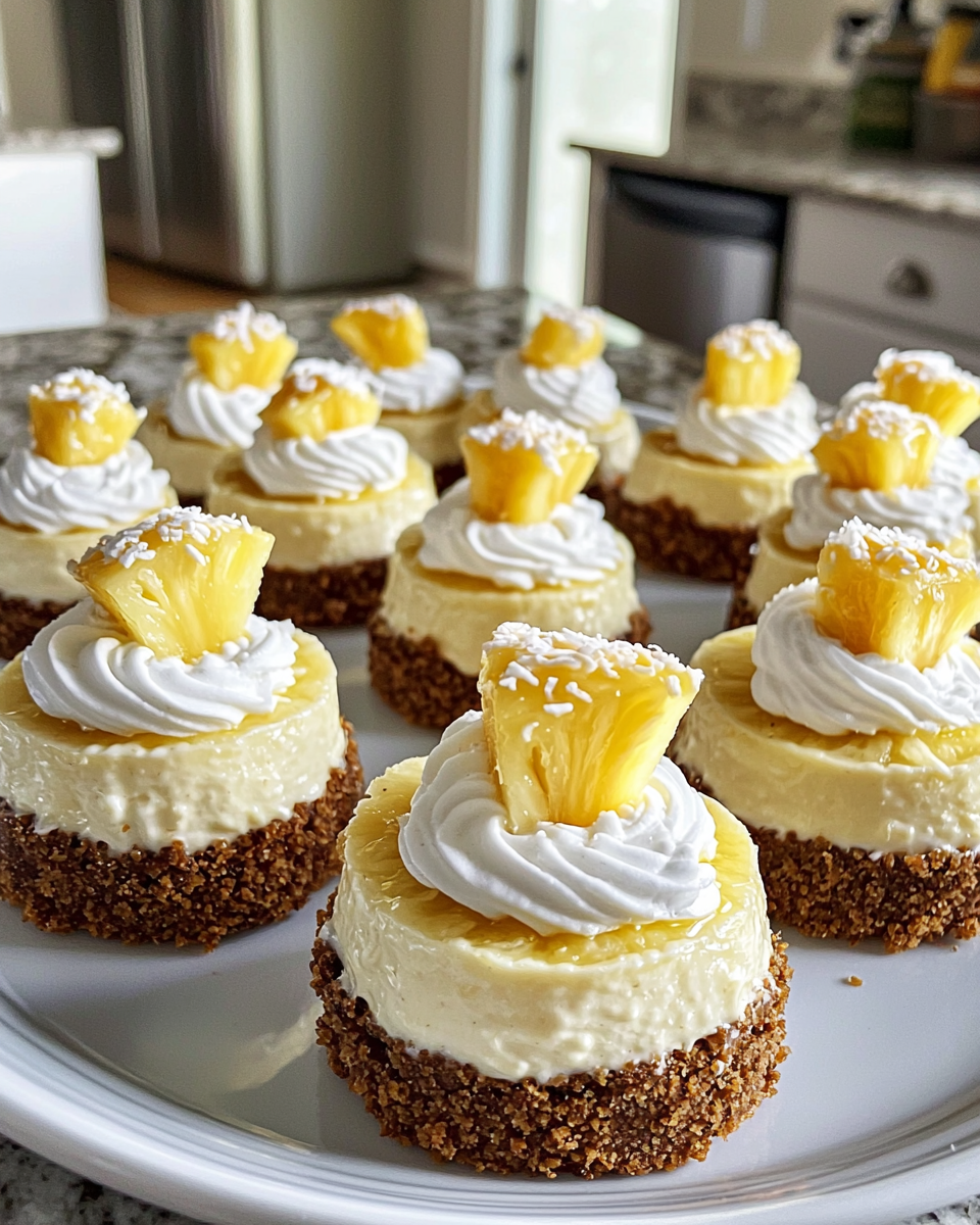 Mini Pineapple Cheesecakes A Tropical Delight