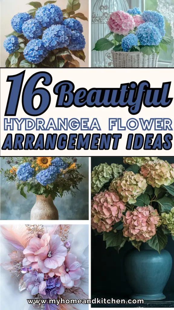 16 Beautiful Hydrangea Flower Arrangement Ideas