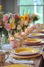 18 Best Blooming Spring Tablescapes & Spring Table Decor - My Home And ...