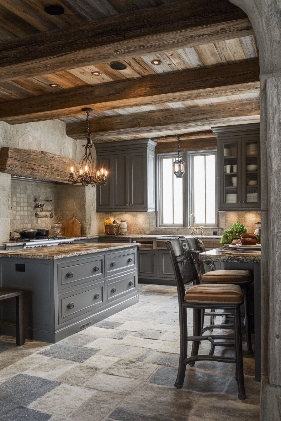 Rustic European Farmhouse Kitchen