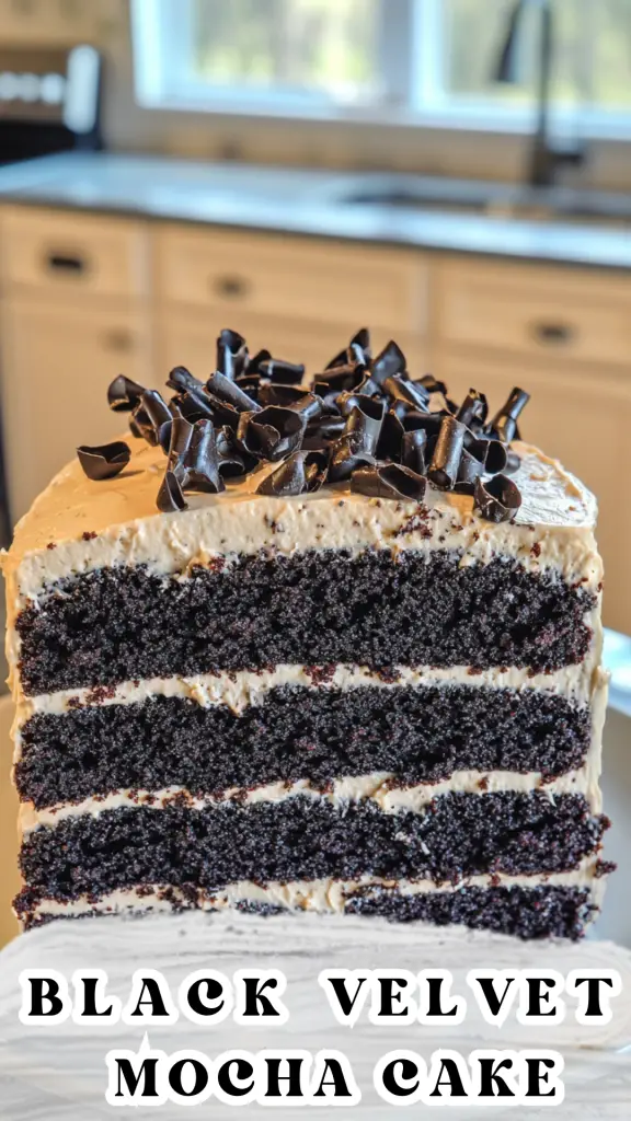 Black Velvet Mocha Cake