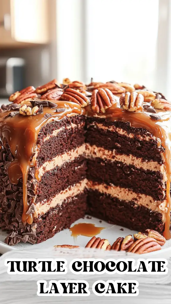 Turtle Chocolate Layer Cake