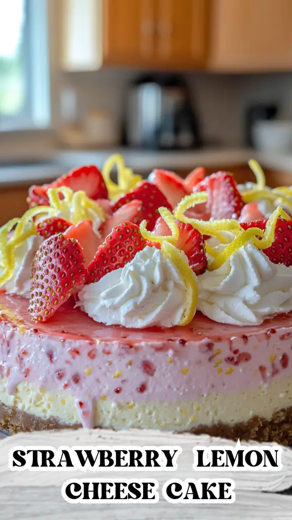 Strawberry Lemon Cheesecake