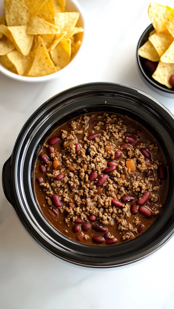 Easy Crockpot Chili