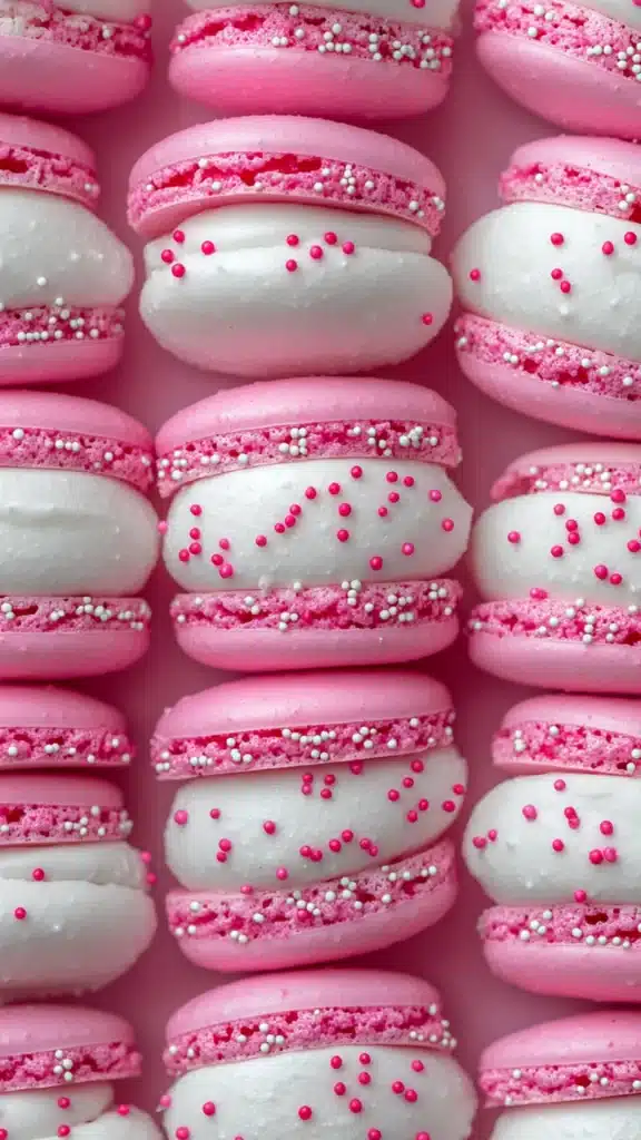 Strawberry Shortcake Macaron Cake
