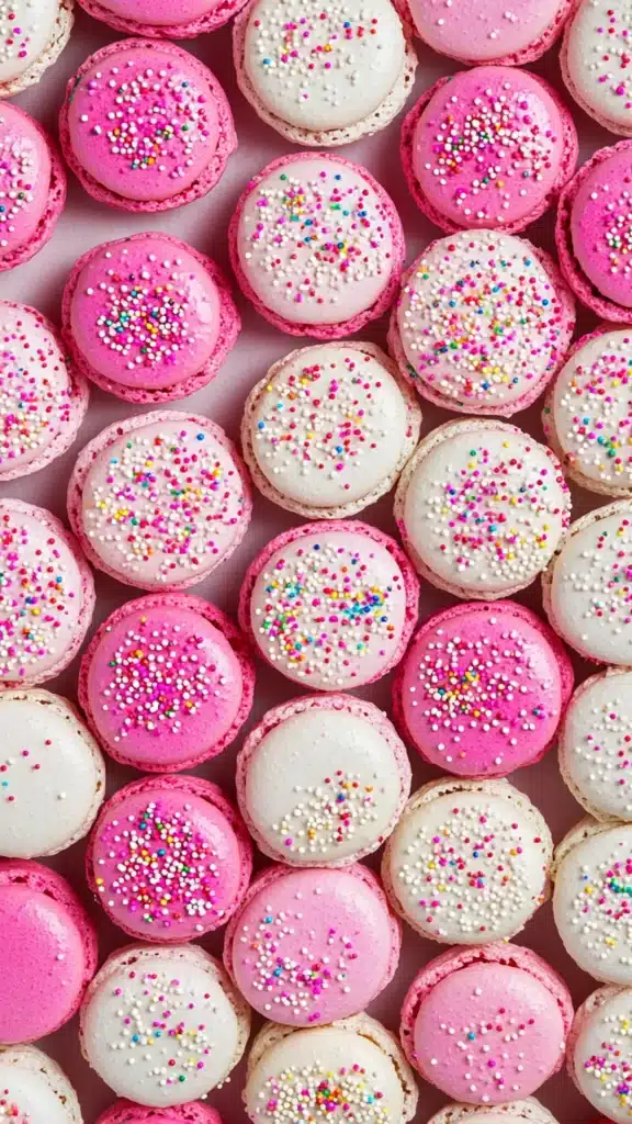 Strawberry Shortcake Macaron Cake