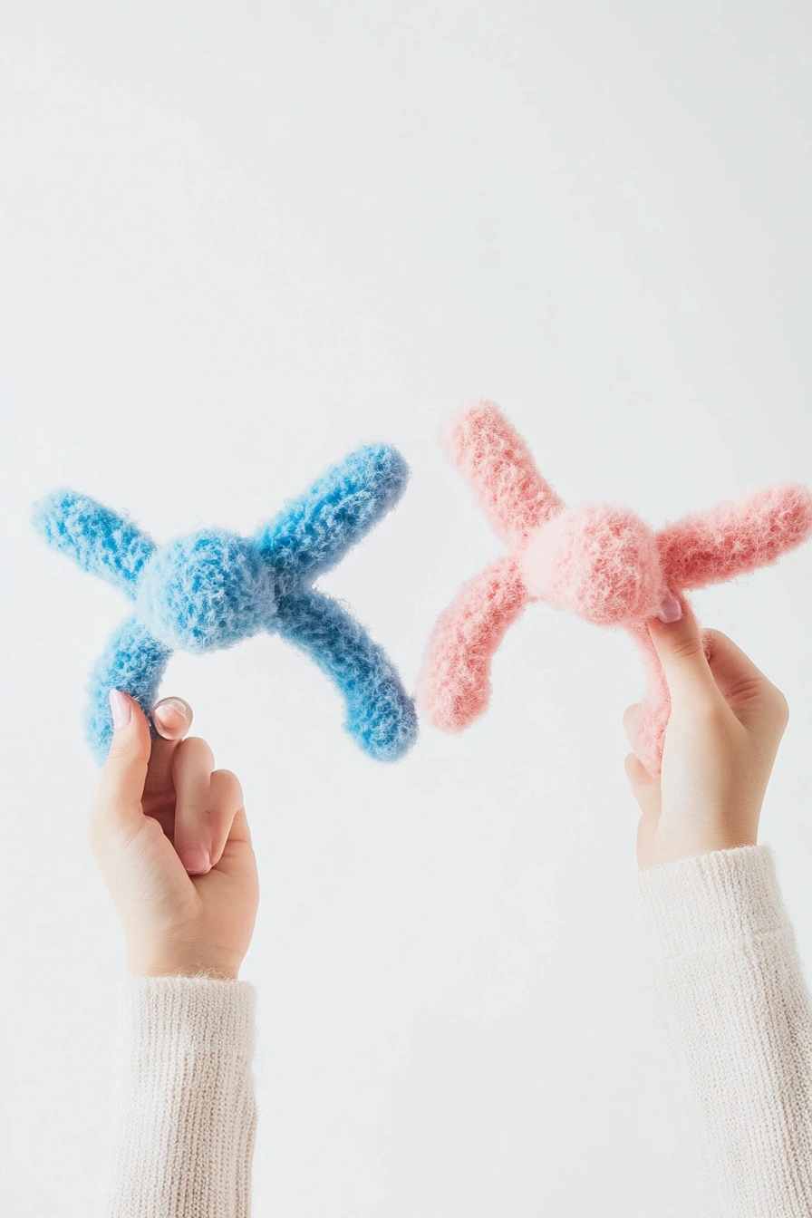 Fluffy Crochet Bunny Toys