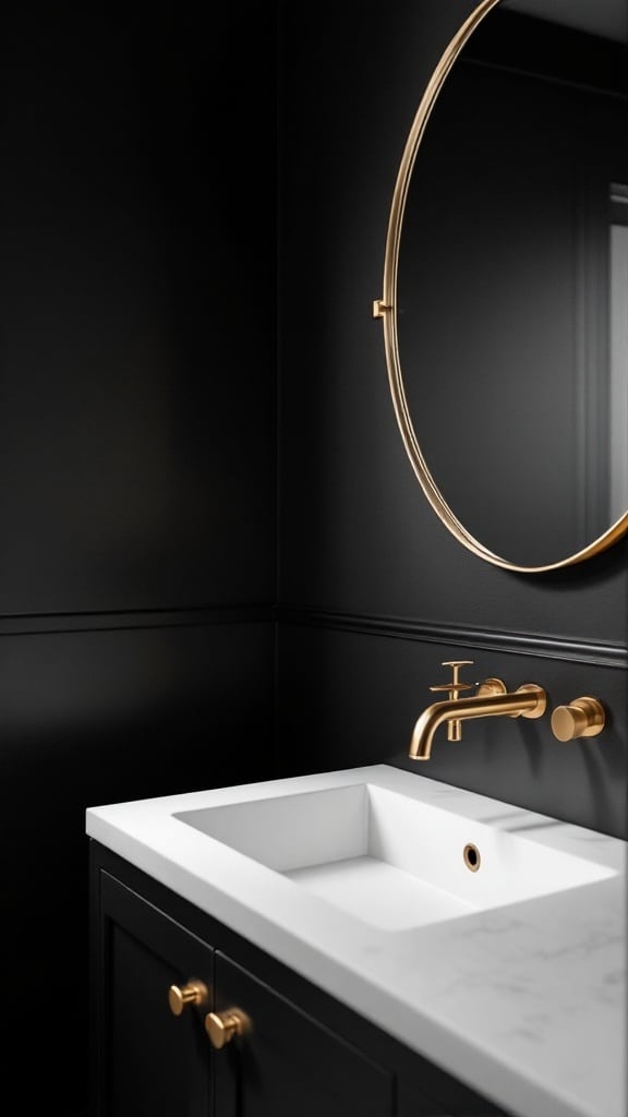 Black Bathroom Decor