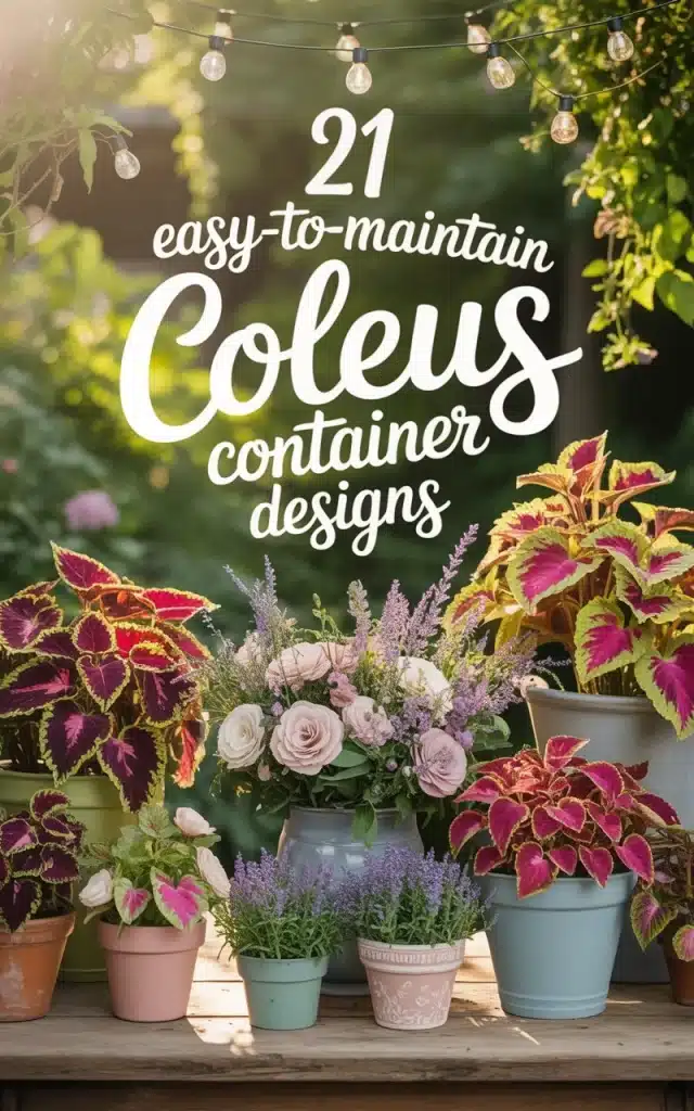 21 Easy-To-Maintain Coleus Container Designs