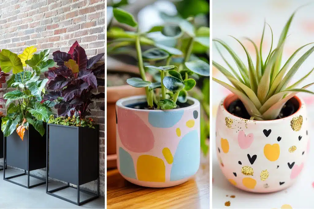Colorful Painted Pot Ideas