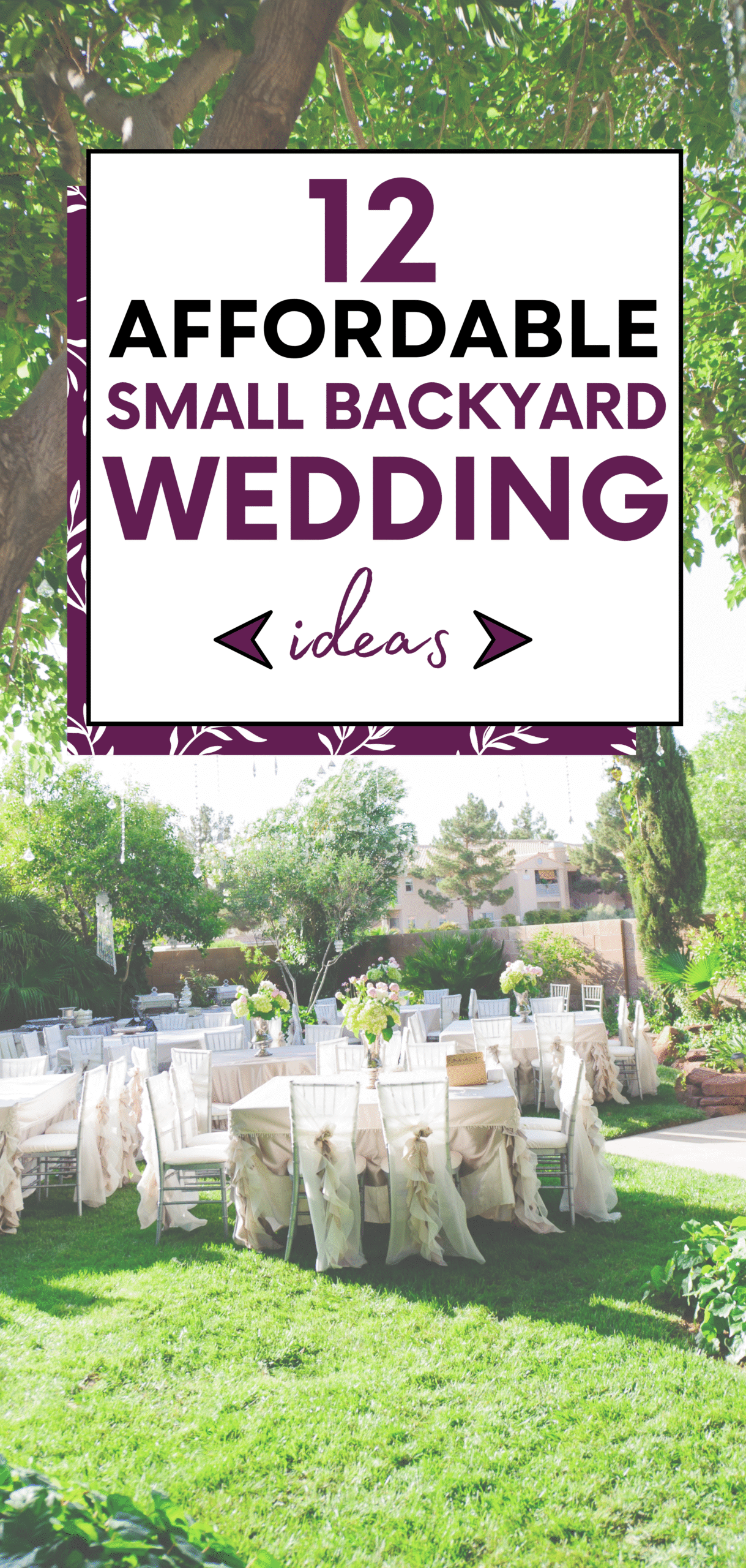 Backyard Wedding