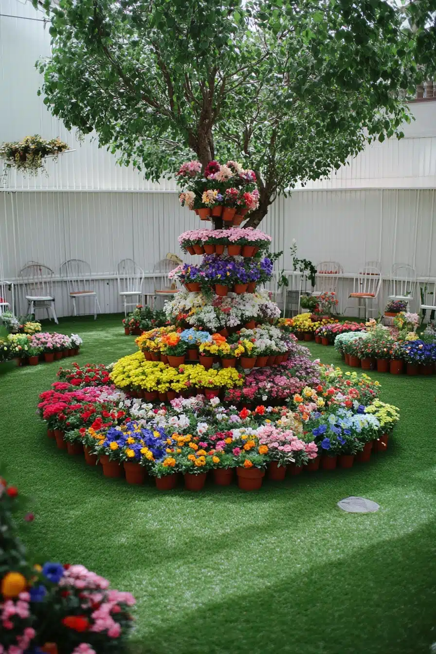 Tiered Bloom Tower Garden Inspiration