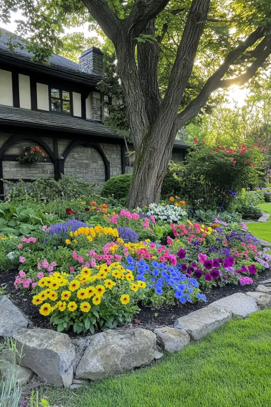 Storybook Cottage Flower Garden