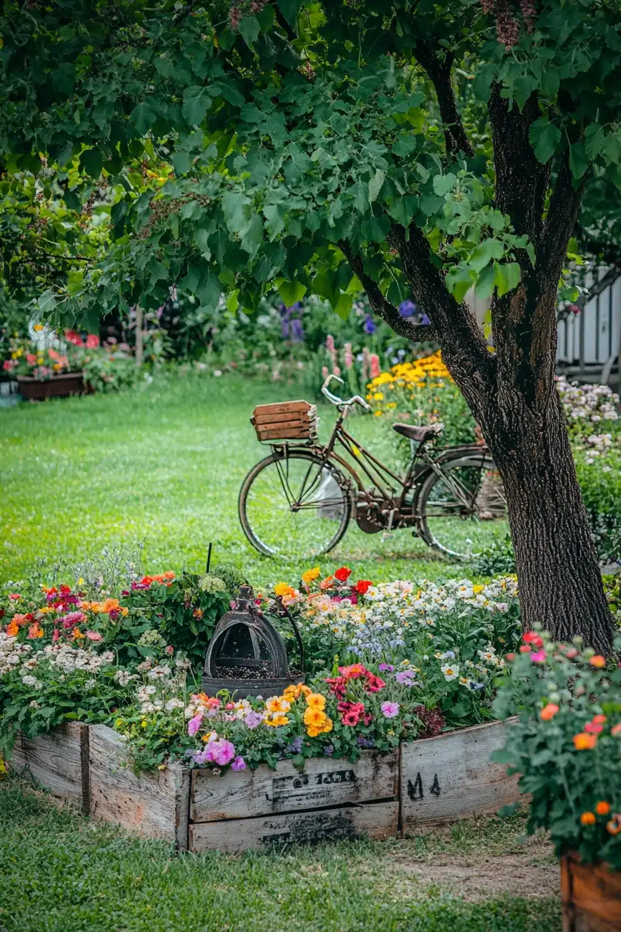 Rustic Garden Charm with Vintage Touches