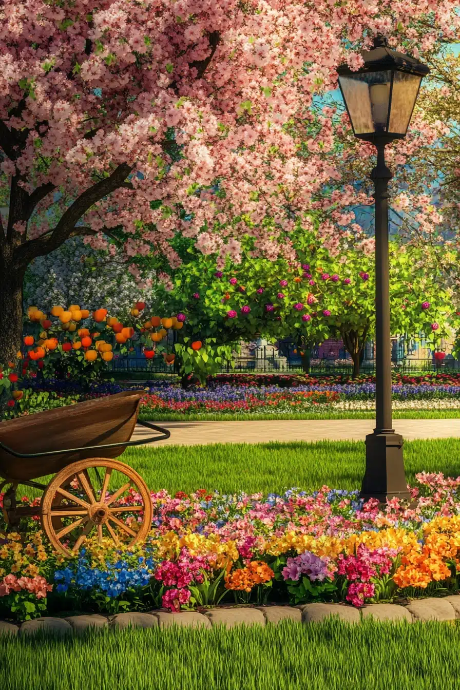 Romantic Garden Wonderland in Bloom