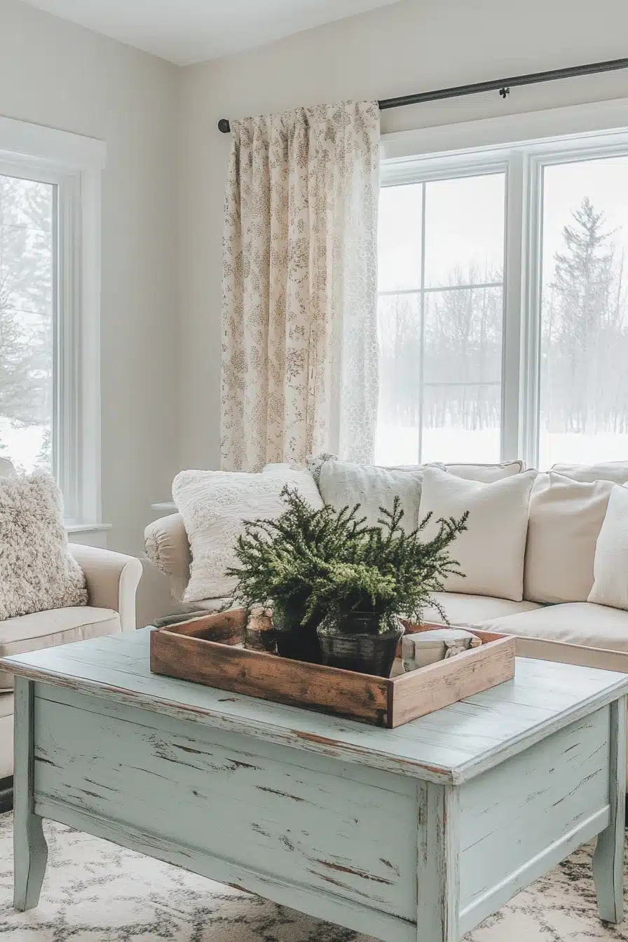 Cozy Farmhouse Living Room Charm