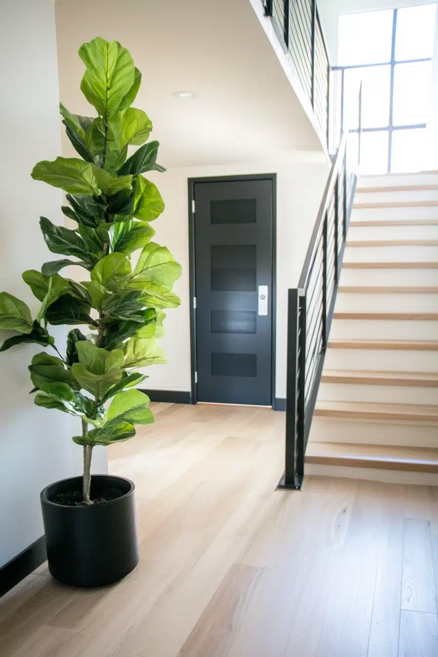 Modern Farmhouse Staircase with Fresh Simplicity