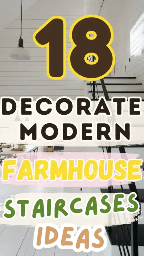 Decorate Modern Farmhouse Staircases Ideas