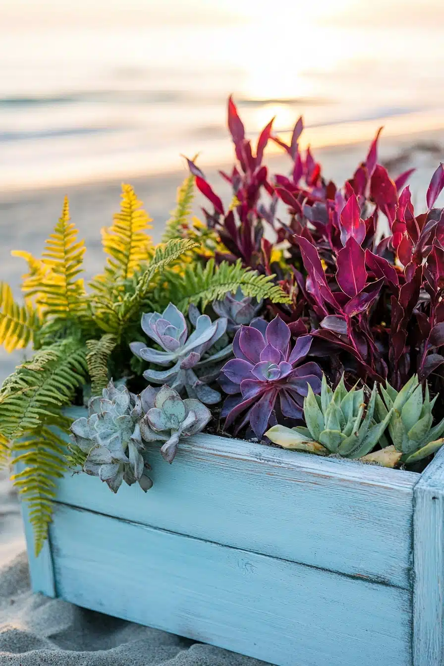 Vibrant Coleus & Succulent Mix