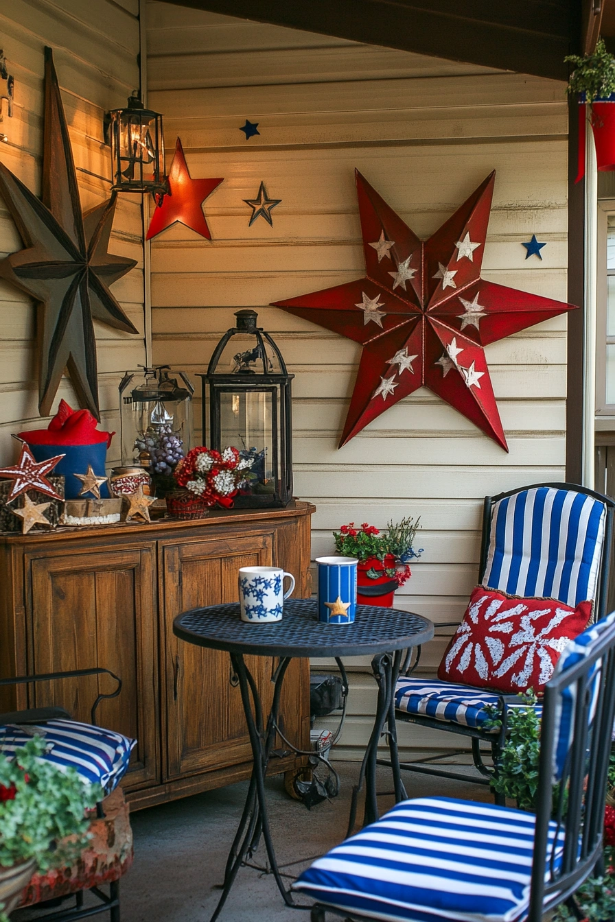 Star-Spangled Patio Setup