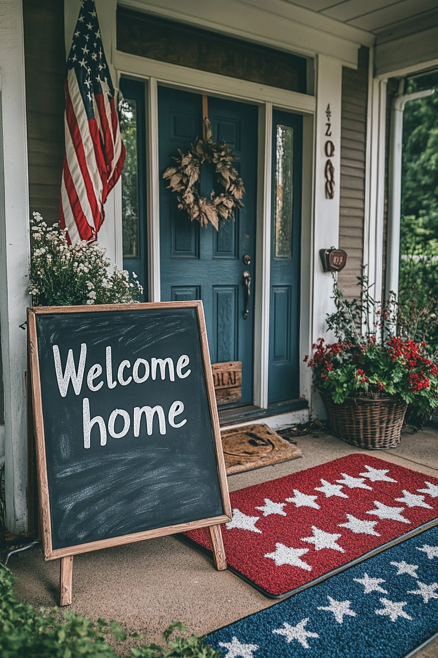 Patriotic Front Porch Welcome