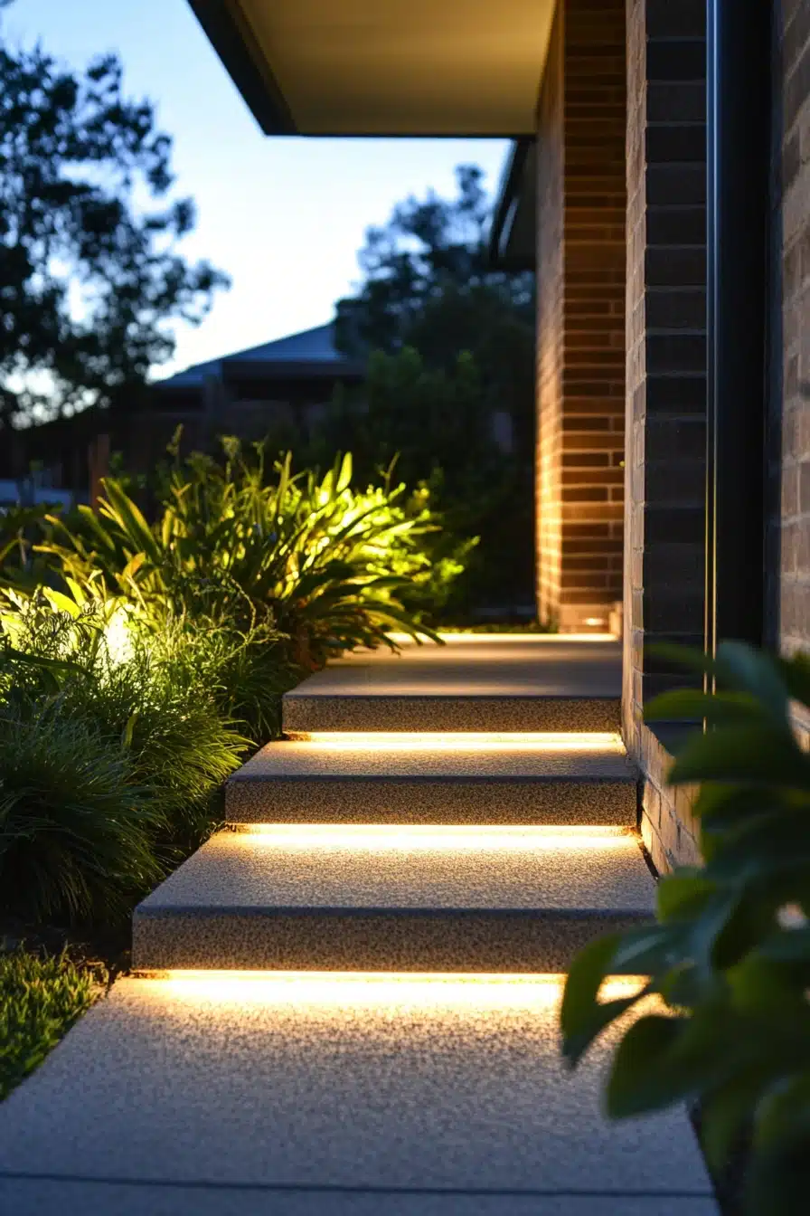 Sleek Step Lighting for Modern Elegance