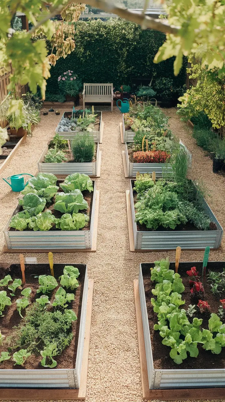 raised garden beds layout