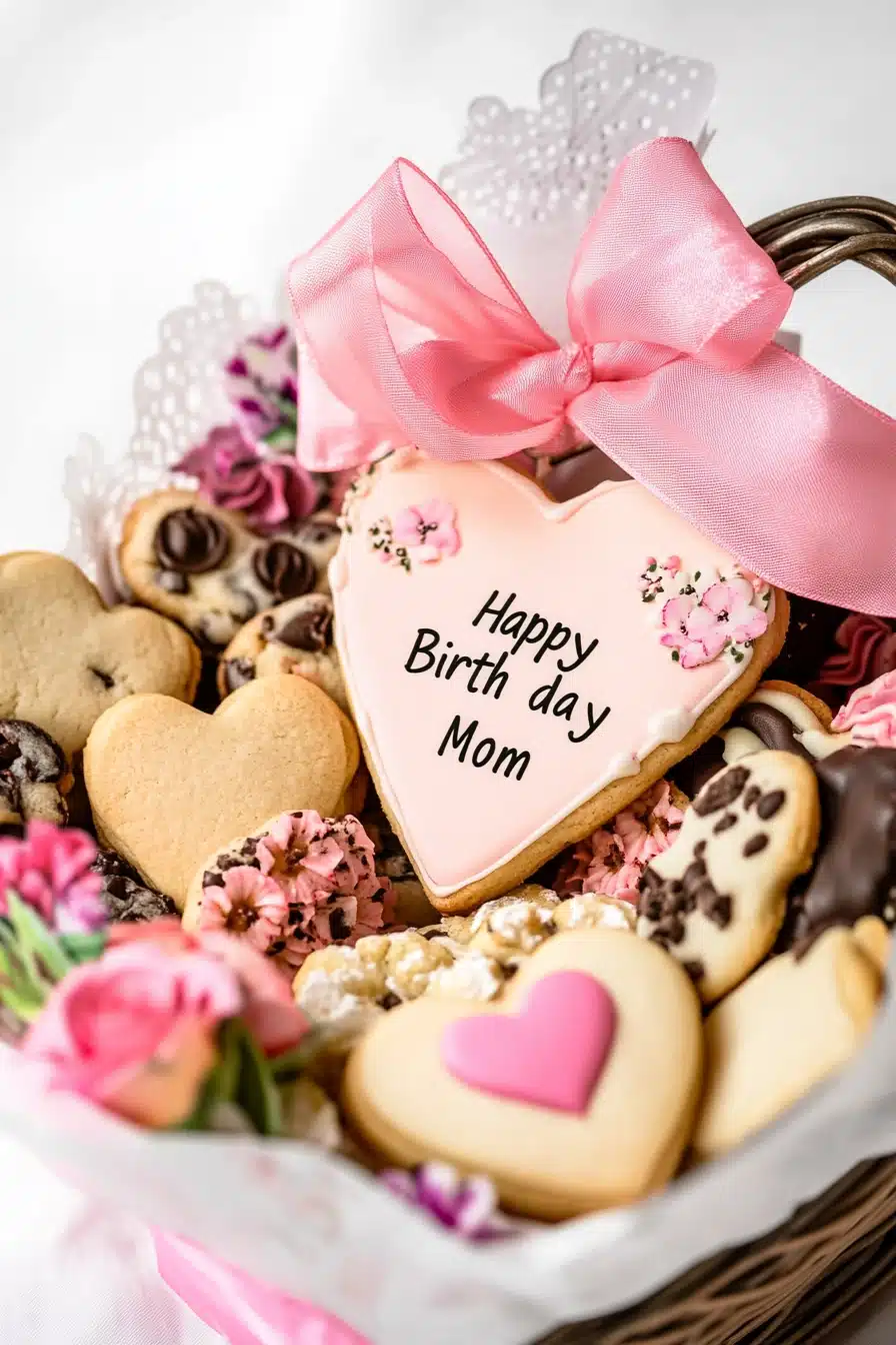 Sweetheart Cookie Basket for Mom