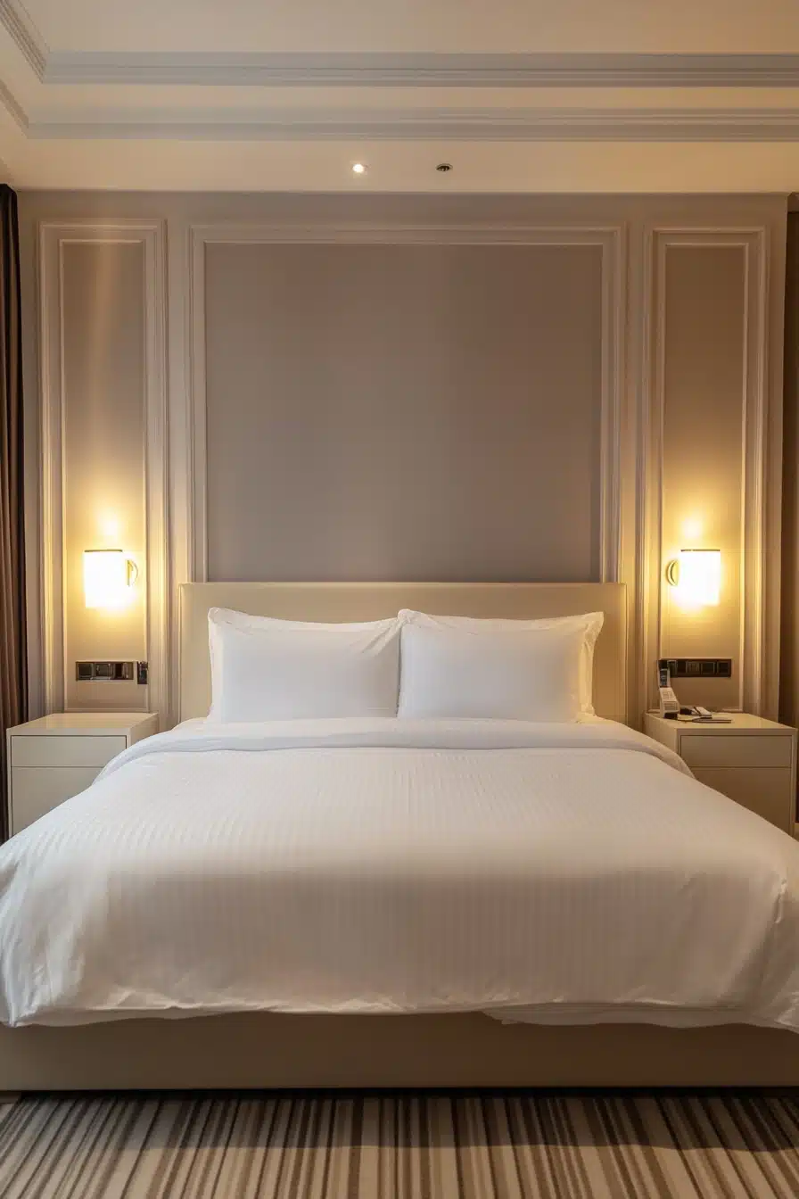Warm Beige Bedroom with Timeless Elegance