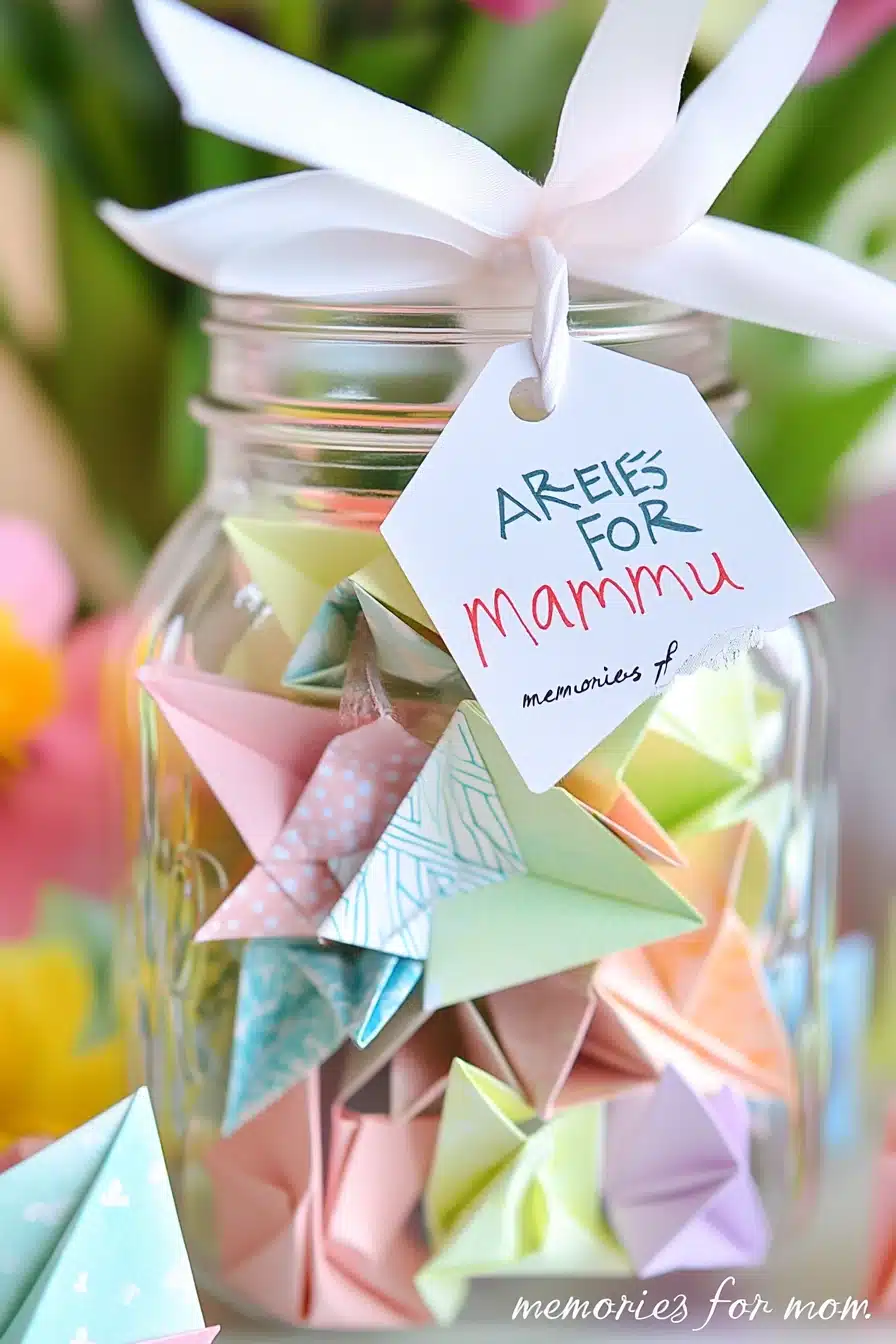 Origami Memory Jar for Mom