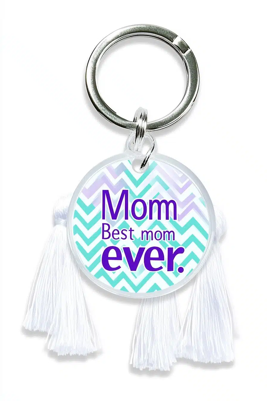 Best Mom Ever Keychain Charm