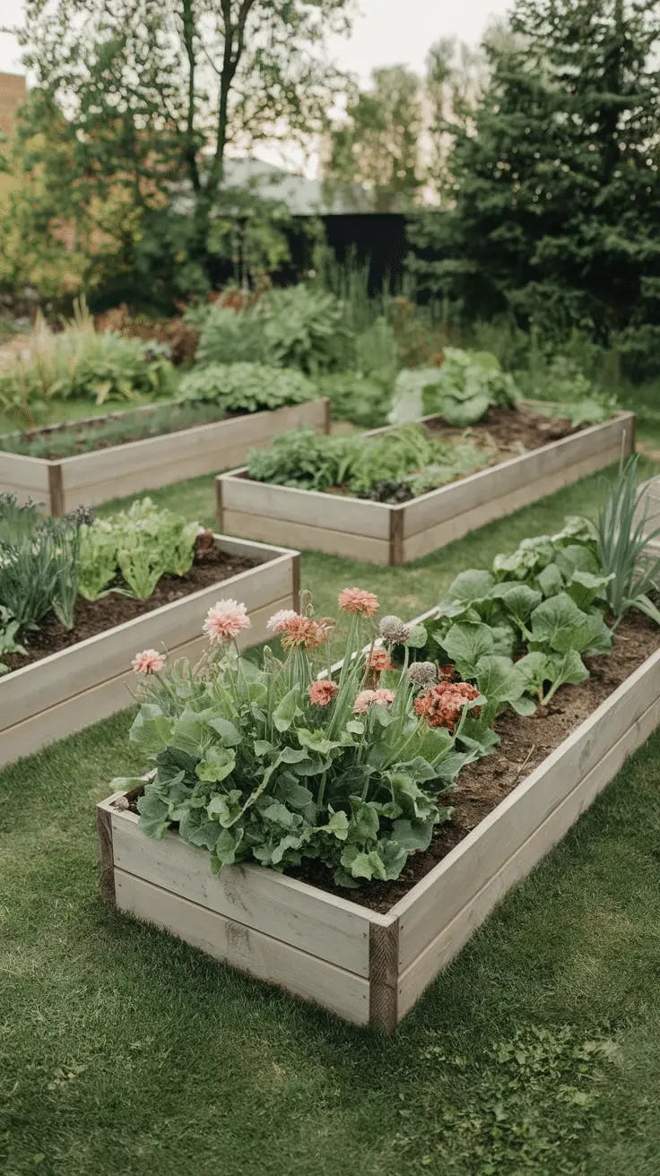 raised garden beds layout