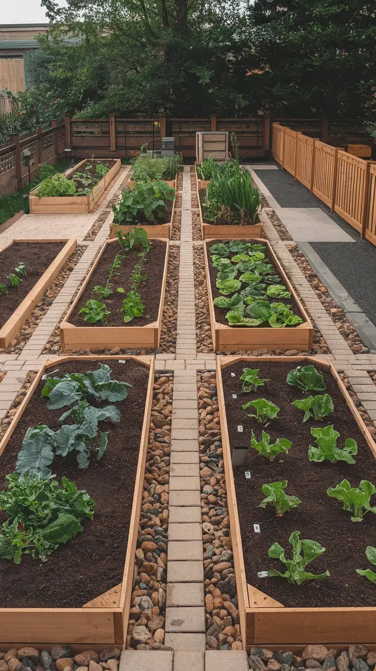 raised garden beds layout