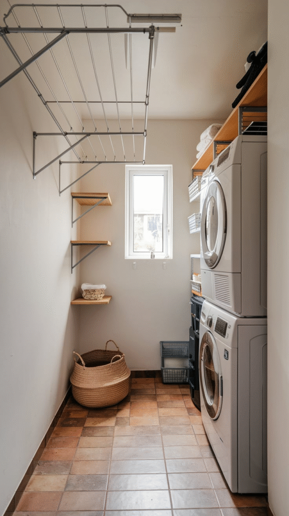 Image showcasing 12 Smart Stackable Tiny Laundry Room Ideas - My Home And Kitchen
