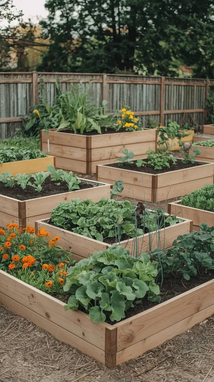 raised garden beds layout