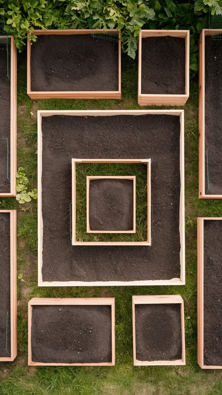 raised garden beds layout