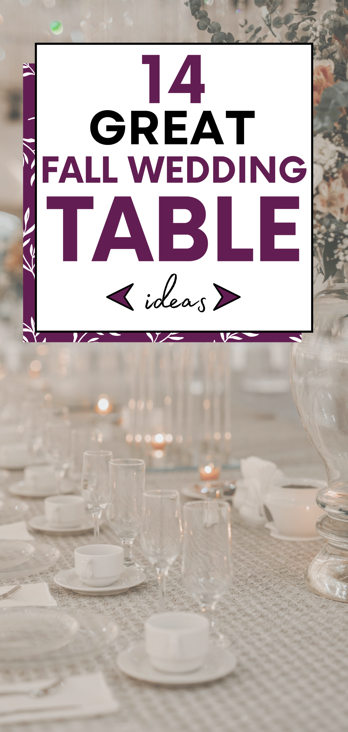 Fall Wedding Table
