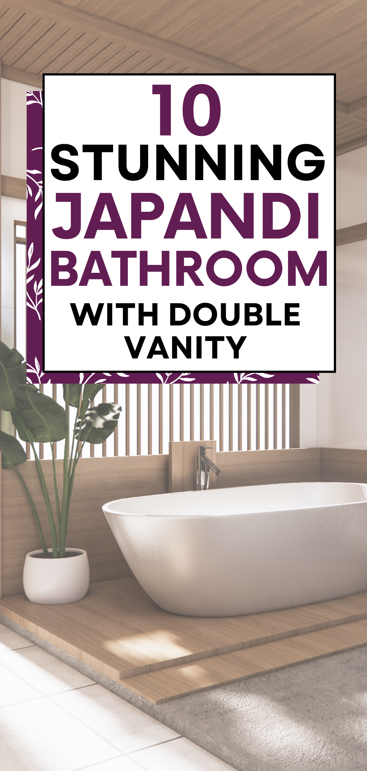 Japandi bathroom