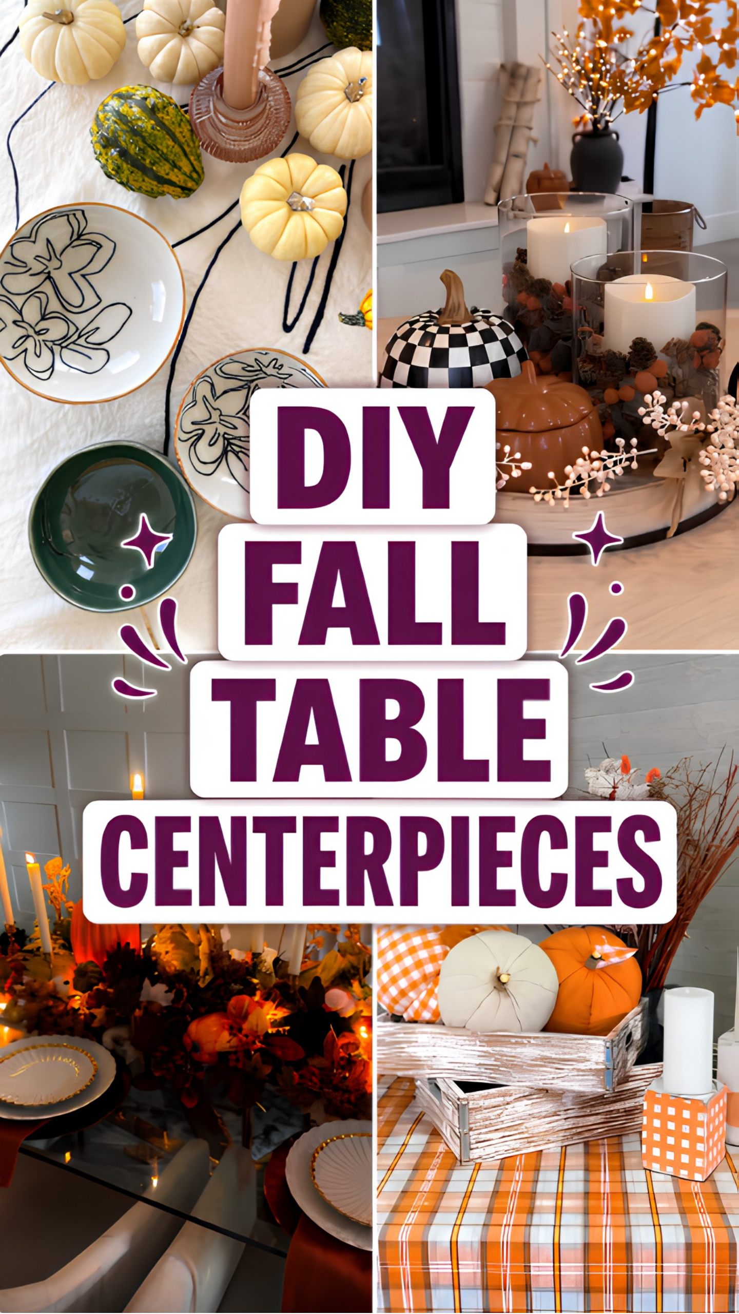 DIY Fall Table Centerpieces