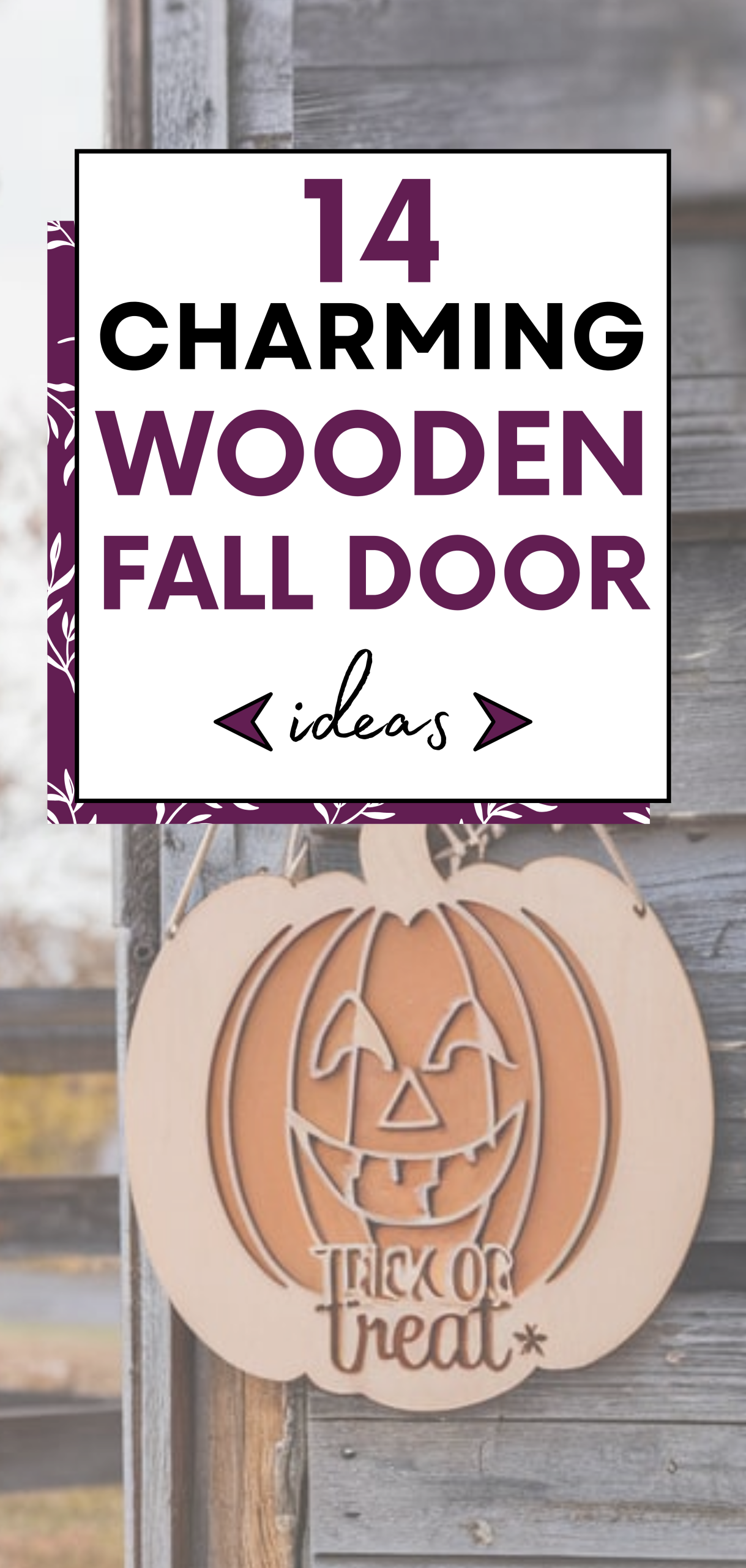 Wooden Fall Door Hanger