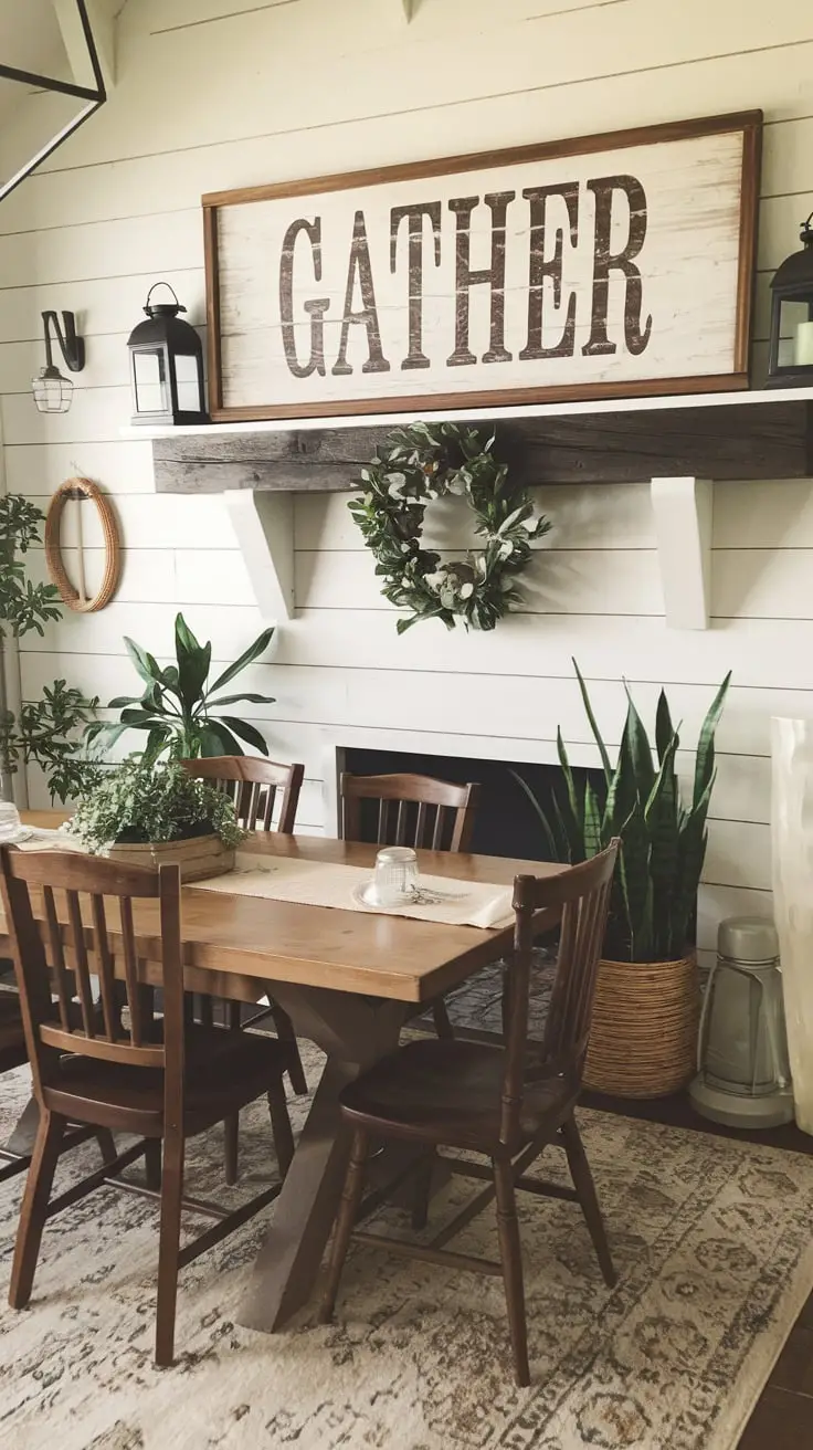 Charming Cottage Farmhouse Dining Room Decor Ideas