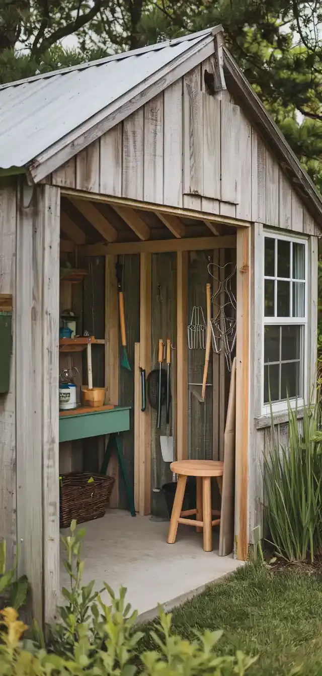 Country Farmhouse Garden Shed Decorating