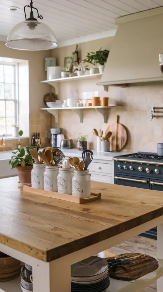 Farmhouse Kitchen Island Decor Ideas