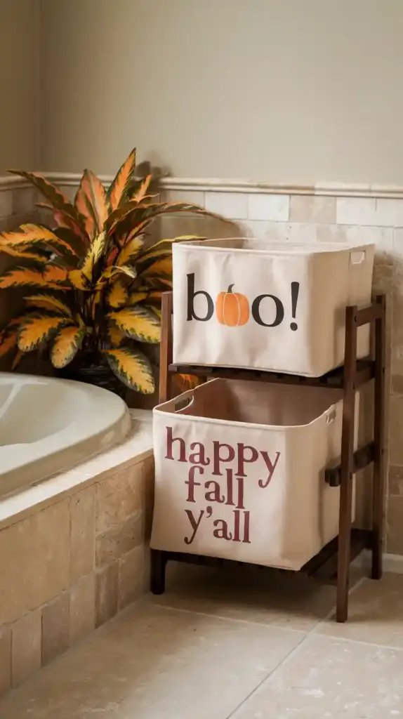 Fall Bathroom Decor