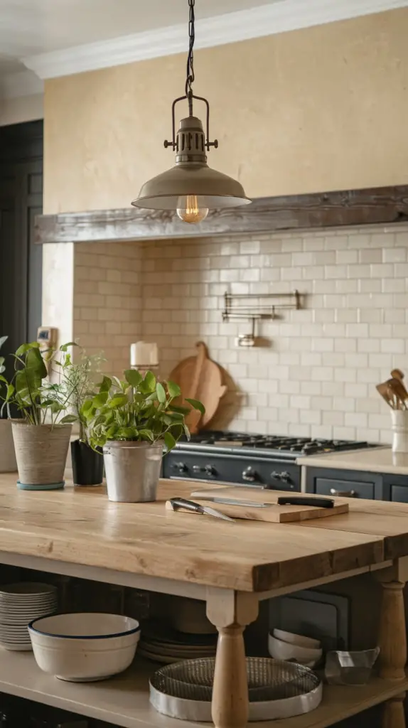 Farmhouse Kitchen Island Decor Ideas