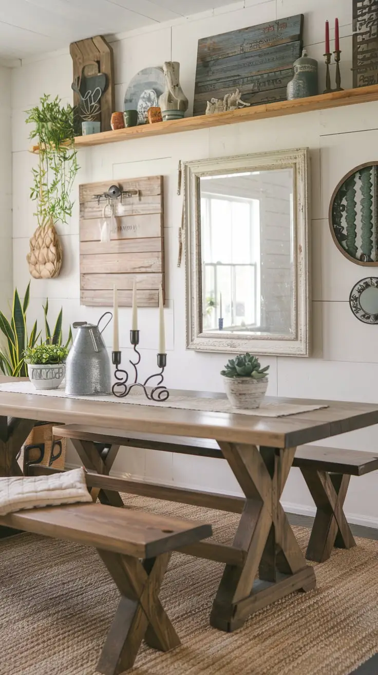Charming Cottage Farmhouse Dining Room Decor Ideas